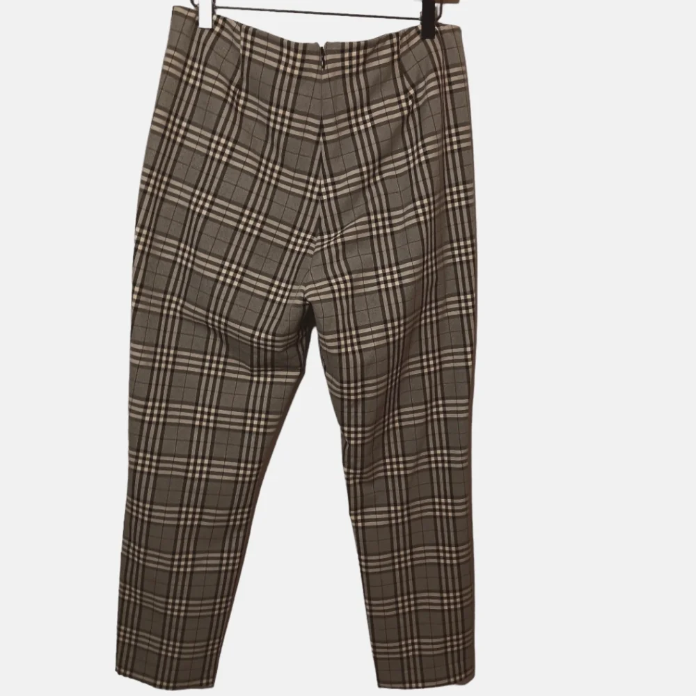rag & bone Black and Gray Plaid Straight Leg Pants - Picture 3 of 7